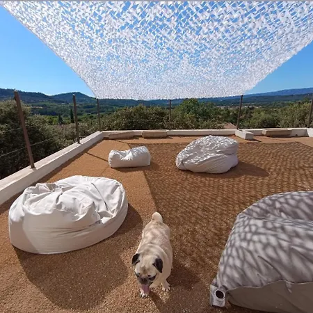 Willa La Ou Le Ciel Est Ne Beau Mas Pierres Et Contemporain Sur Grande Propriete Vue Mont Ventoux Dentelles De Montmirail